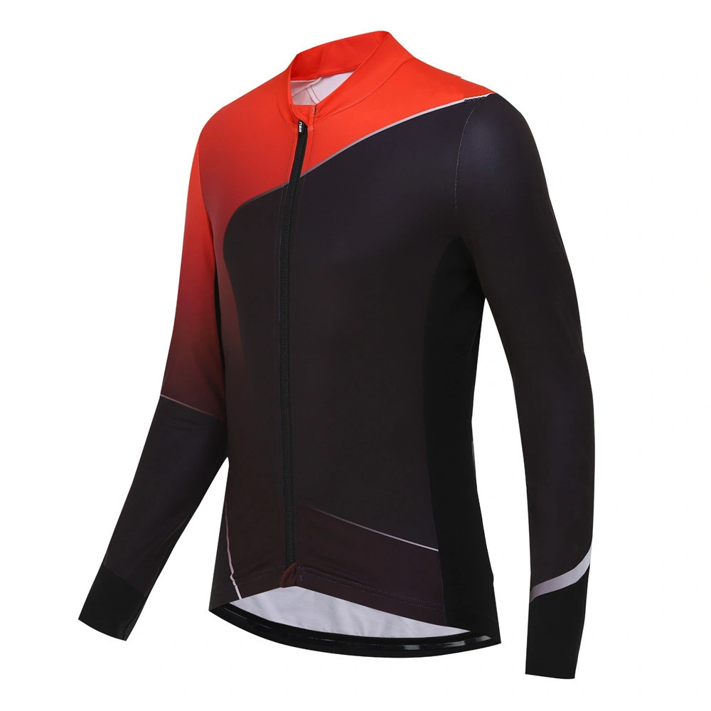 Private Label Custom Cheap Mens Long Sleeves Performance Shirt Professional Outdoor Road Cycling Apparel