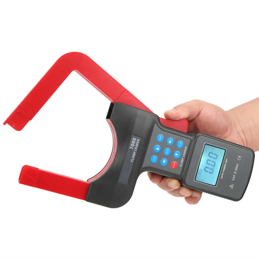 Leakage Clamp Meter AC 0.00mA-2000A Portable LCD Leakage Current Tester Multi Testers