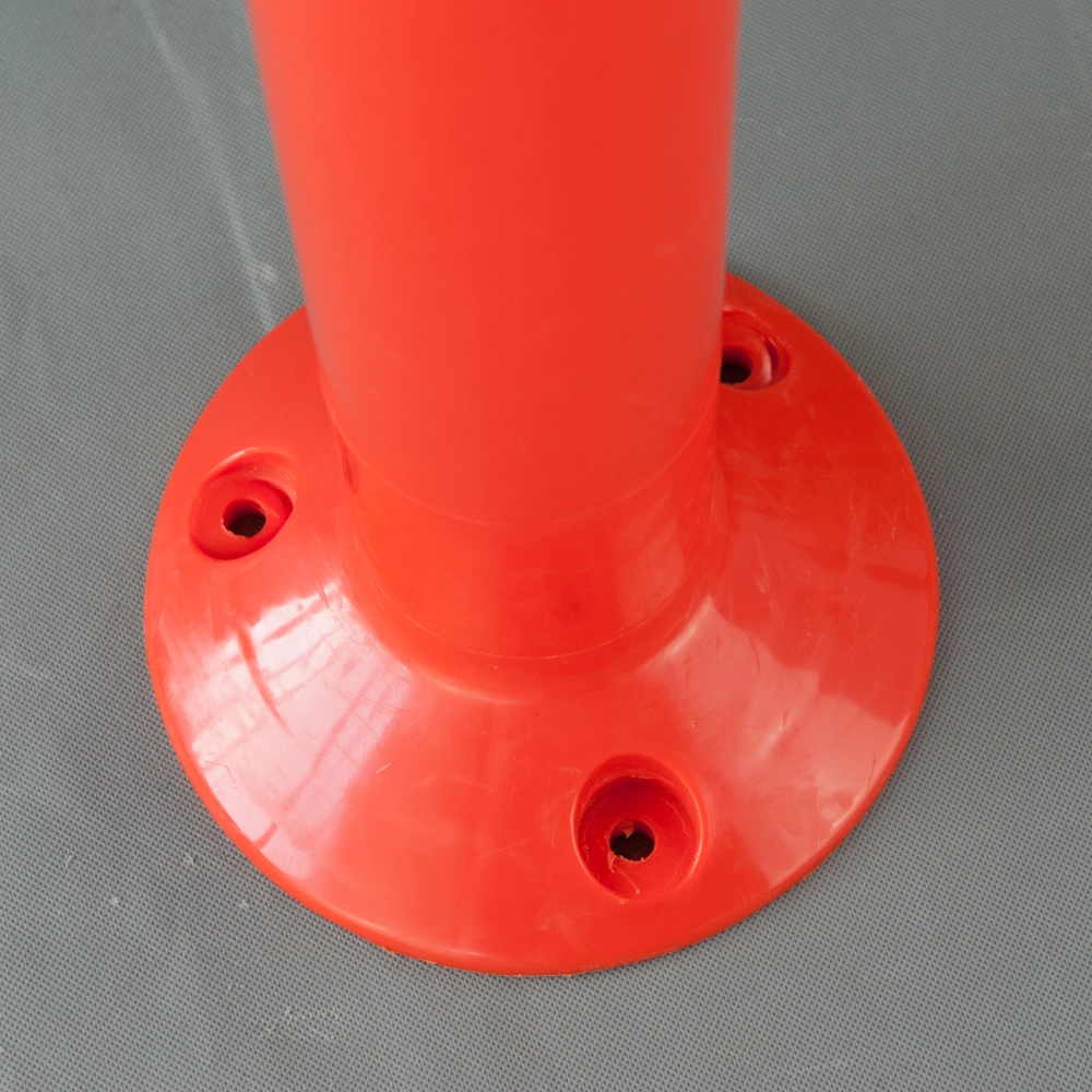 Red Color PU Flexible Traffic Warning Bollard