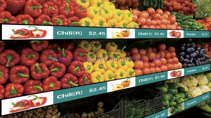 Supermarket Shelf 46.6 Inch Ultra Wide Monitor Screen Stretched Bar Type LCD Advertising Display