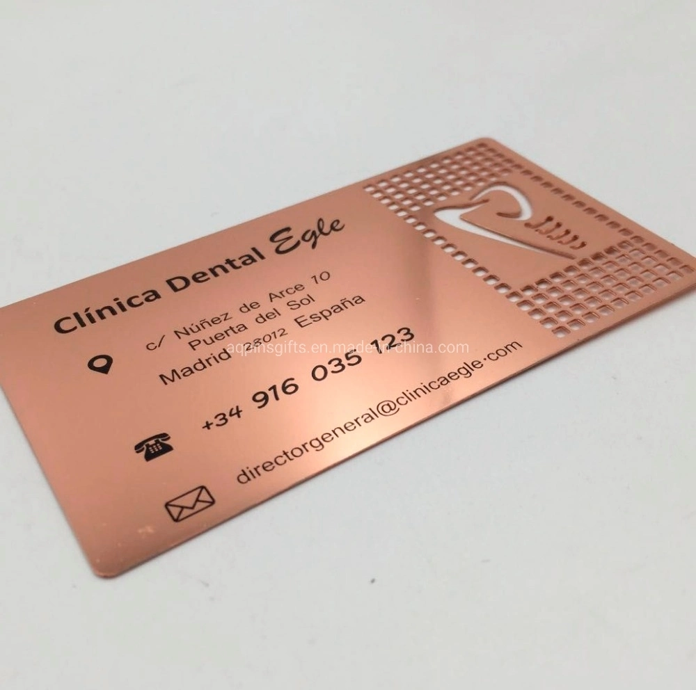 Wholesale/Supplier Custom Business Card Metal Cards for Business Metal Card Stainless Steel Laser Cut Metal Business Card (16)