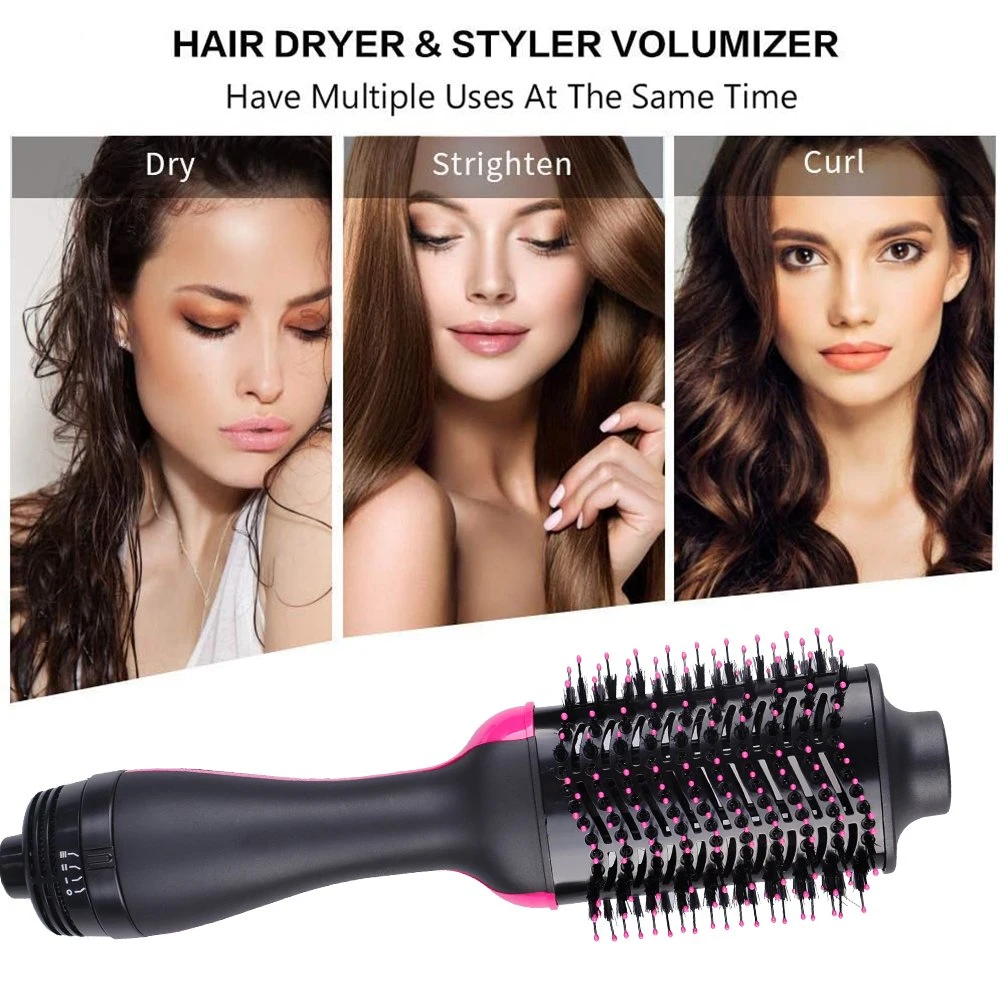 Electric Hot Comb Hair Dryer Brush Professional One Step Volumizer