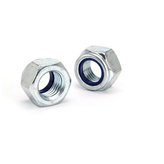 High -Strength Hex Nylon Lock Nuts with DIN985 Zinc Plated Carbon Steel