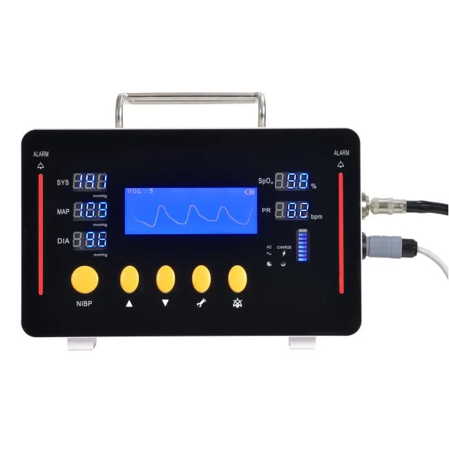 Portable Vital Signs Monitoring, Blood Pressure, Oximetry, SpO2, Multiparameter Patient Monitor