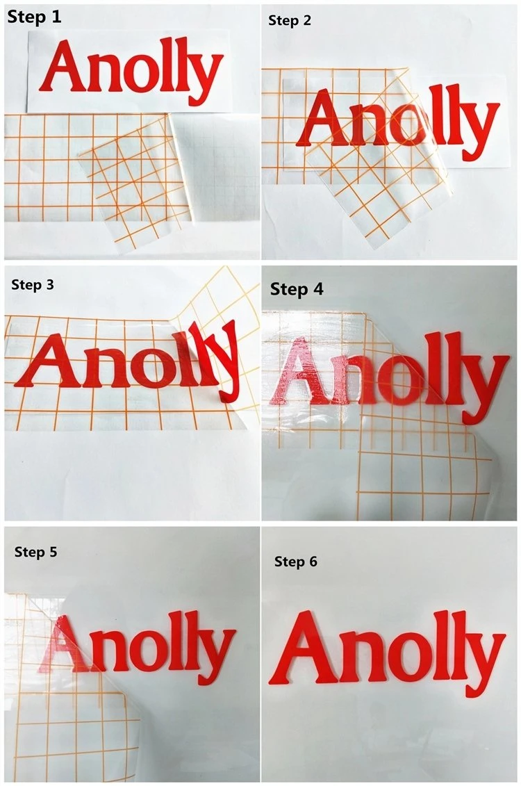 Best Selling in USA Pakistan Products Transparent Grid Back Transparent Clear Vinyl Transfer Film Roll PVC