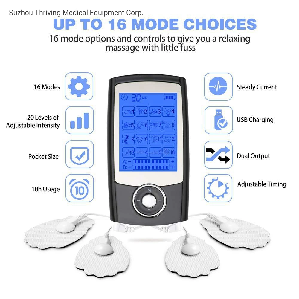 Tens EMS Electronic Muscle Stimulator for Body Pain Relief (THR-UF11)