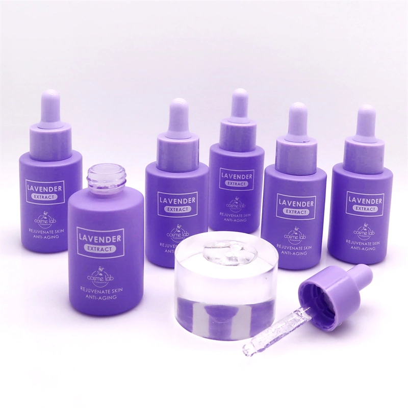 Los fabricantes de cosméticos orgánicos Cosmelab extracto de lavanda de cuidado facial de suero iluminando la piel Claming Blanqueamiento suero Anti Wrinkle