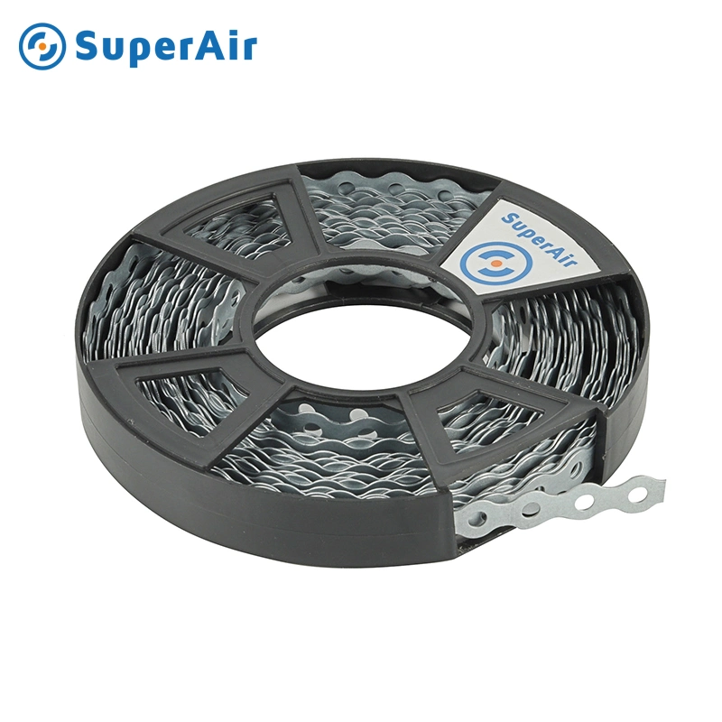 HVAC Spiral Fitting Fixing Steel Strap Perforated Band