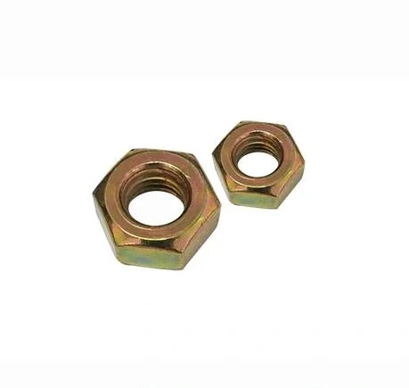 Small Hex Nut White Zp and Plain M3-M5, 1/8-3/16