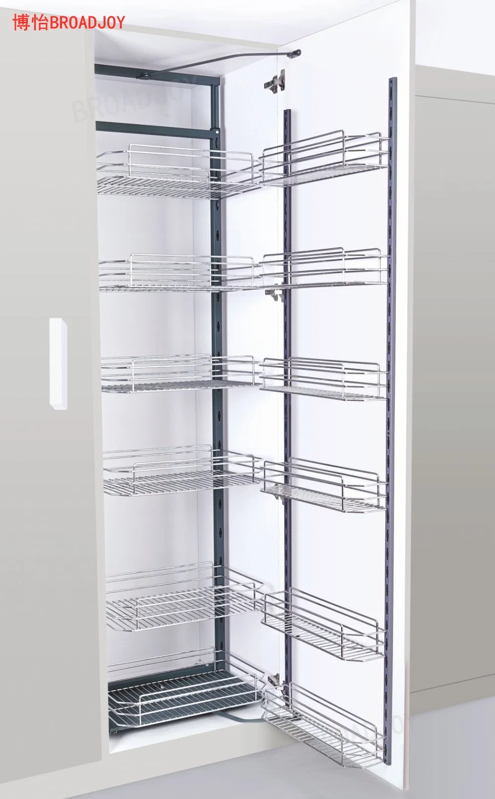 Reasonable Price Furniture Hardware Soft Closing Kitchen Cabinet Super Storage Organizer Wire Rack Shelf Holder Basket Tall Unit Pantry Accessories