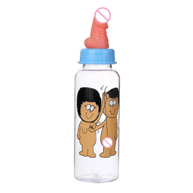 Mayorista de accesorios eróticos Sex Party proveedor de herramientas Estilo forma de pene de silicona de 2 y el culo Botella de agua de forma Sex Toys