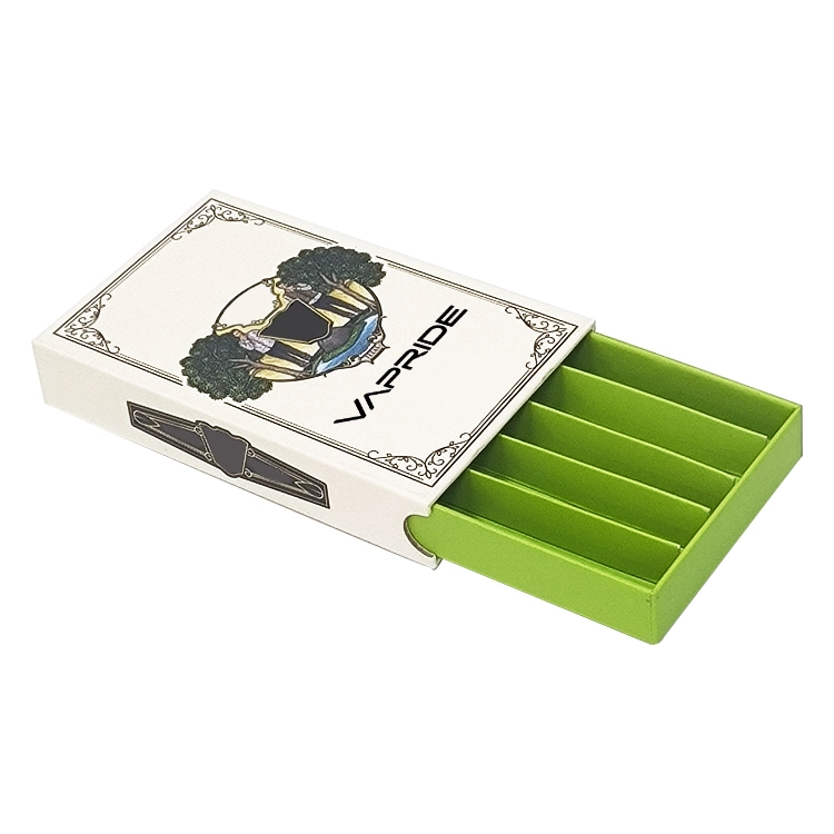 Vapride E Zigarette kindsichere Verpackung Slid out Papierbox für Vapes