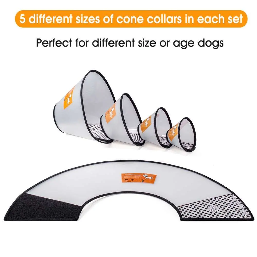 Adjustable Plastic Sleeve Anti-Scratching Anti-Bote Pet Elizabeth Collar