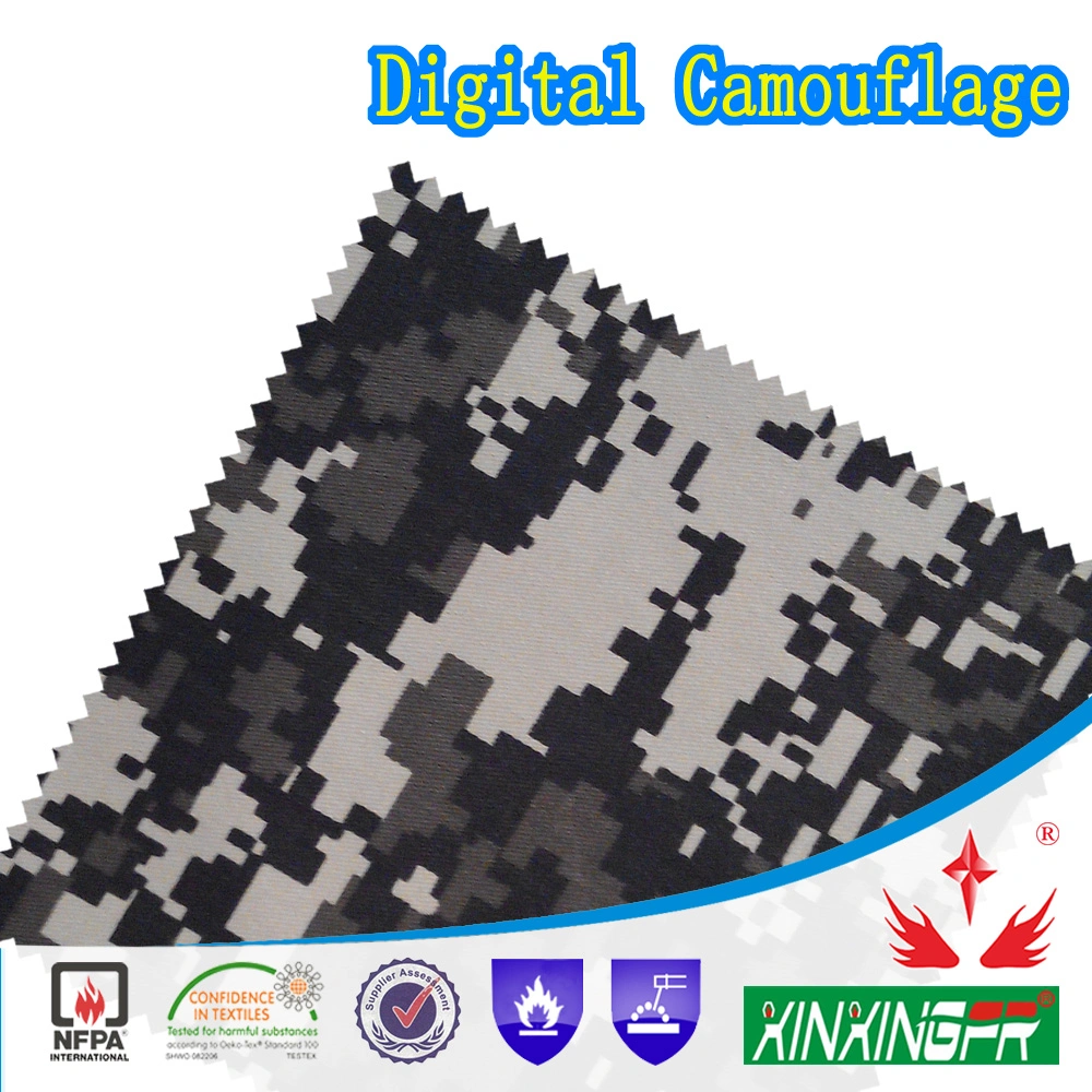 Militares do exército de camuflagem uniformes Lona de Algodão Peça de vestuário impermeável Fr retardador de chama Fabric