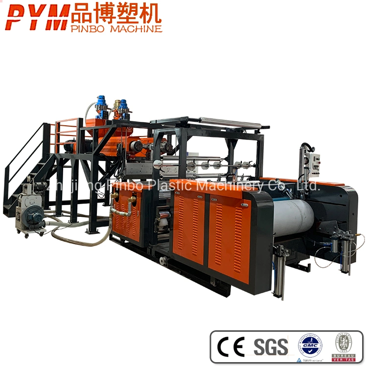 Food Plastic Wrap LDPE LLDPE PE Single Double Layer Stretch Preservative Wrapping Cast Film Making Machine