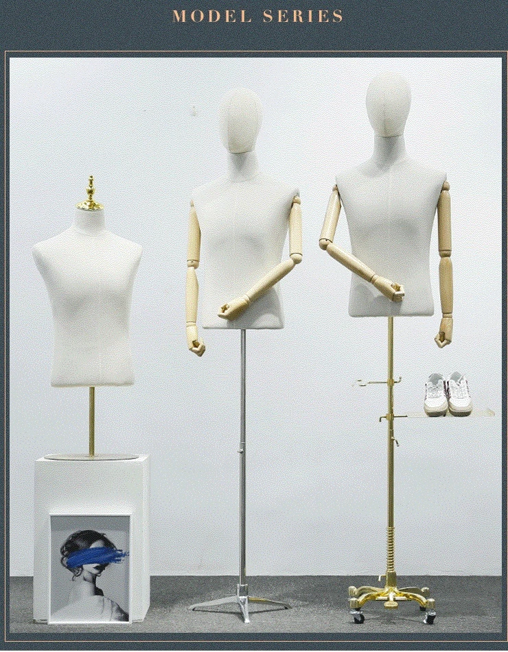 Fashion Half Body Mannequins Torso Clothes Display Female Mannequins