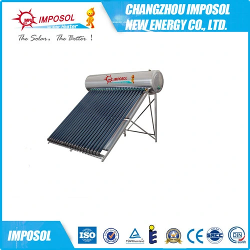 Stainless Steel Non-Pressurized Solar Water Heater for Project