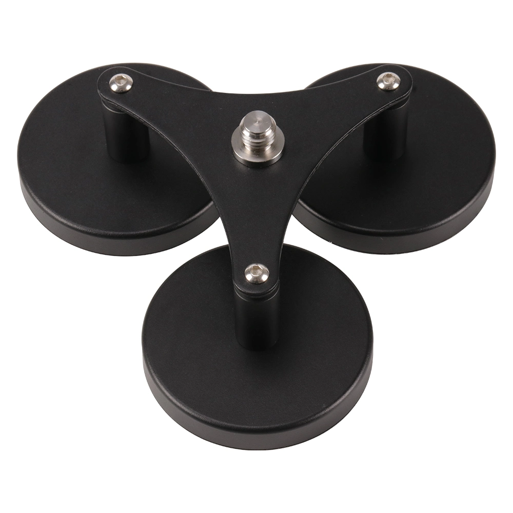 Triple Magnetic Mount of Gnss Antennas, Od100mm with 5/8''-11 Stainless Steel Thread