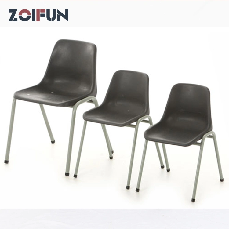 Hot Sale PP Seat Restaurant Chairs Dining Chair with Metal Legs