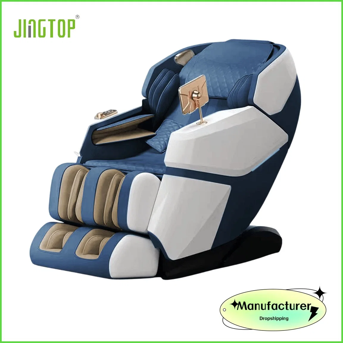 Jingtop OEM Wholesale/Supplier Health Care 4D Automatic Deluxe Best Ghe Massage Chair with Kneading Foot Massager