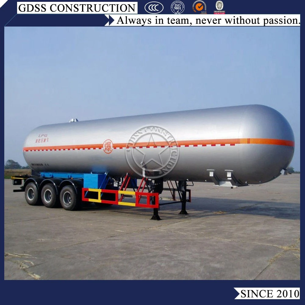 50000L 25 Tons 25t LPG Gas Storage Tanker ASME Propane Gas Tanker Semi Trailer 50000 Liters Pressure Vessel 50m3 LPG Storage Tank