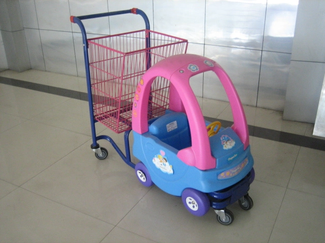 Cute and Safe Children Shopping Cart for Supermarket