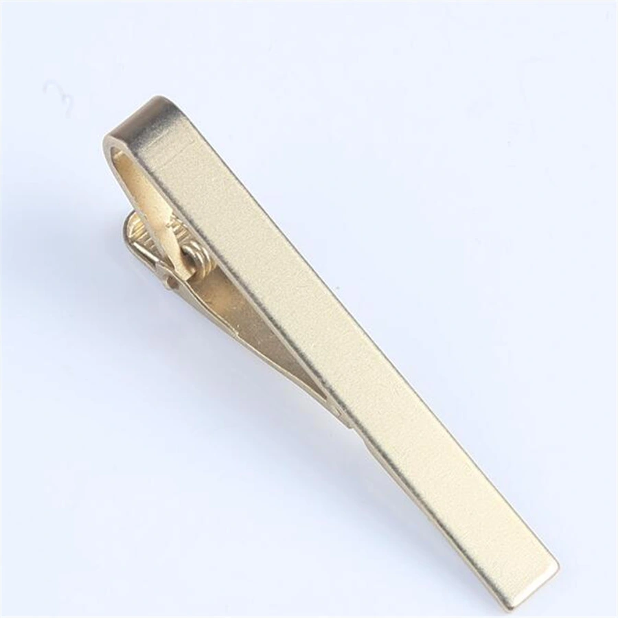 Hot Selling Men Matte Colors Custom Metal Brass Blank Tie Bar Clip