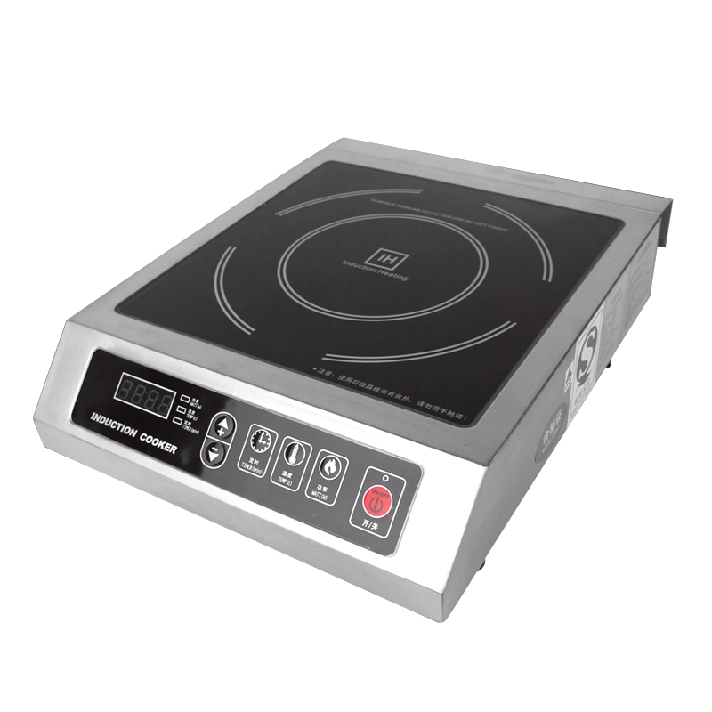 acier inoxydable cuisinière induction commerciale, chauffage par induction, cuisinière électrique