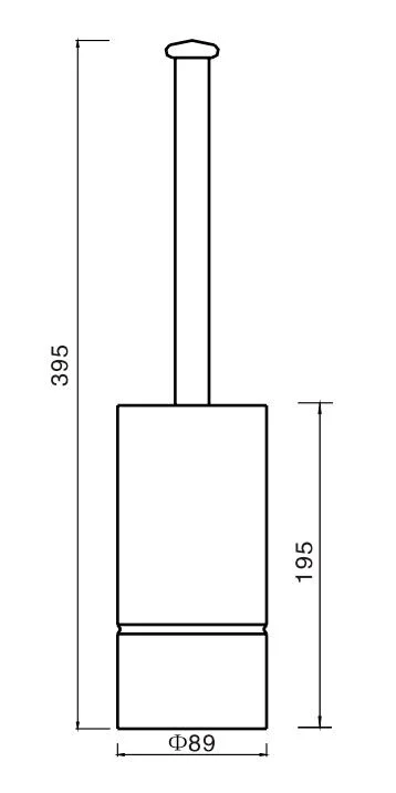 Stainless Steel Standing Toliet Brush Holder Mx-Ls94G