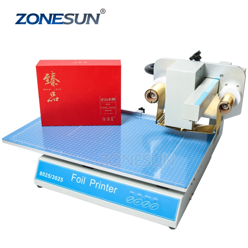 Zonesun Digital Plastic Leather Hot Foil Stamping Machine Sheet Printer