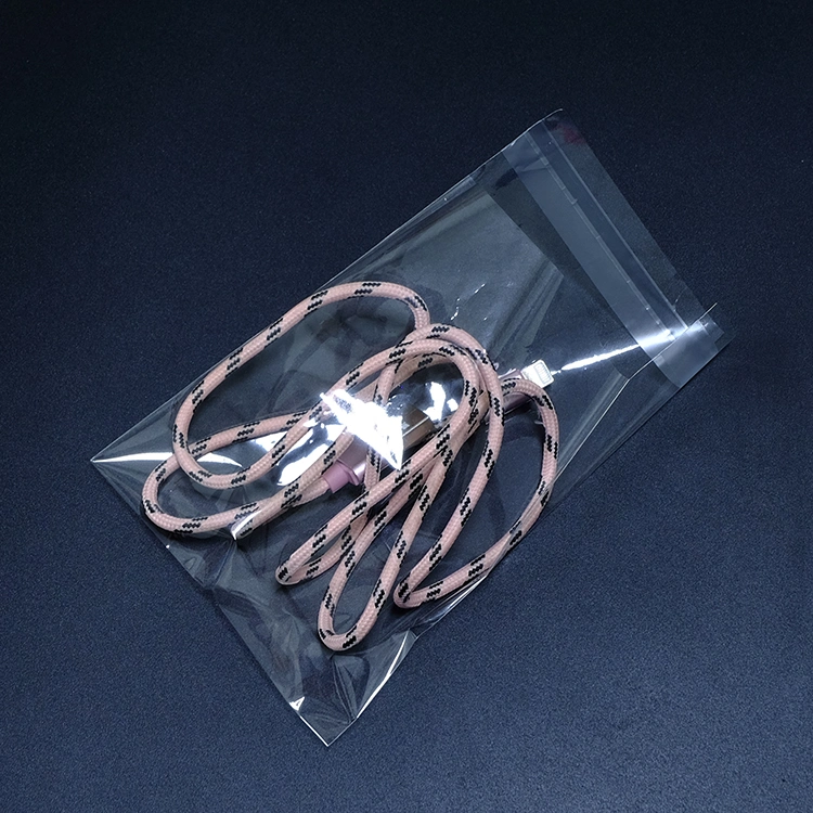 Poly Bag Plastic Packaging Bag Self-Adhesive Bag for Pack USB Cable Cellophane Plastic Bag