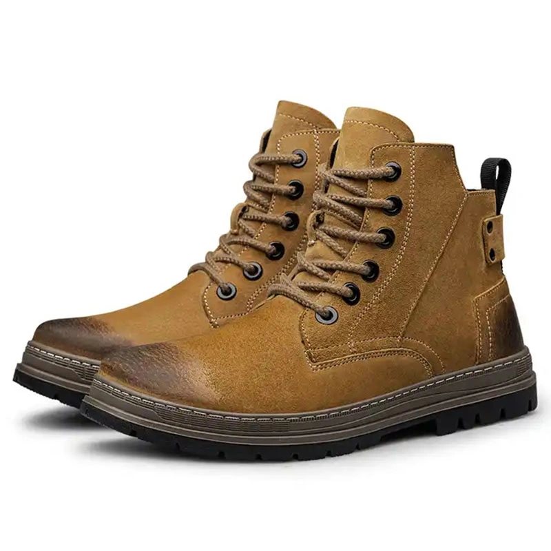 Hot Selling Handmade Shoe Heavy Duty Workingman Good Year Welted Chaussures de sécurité