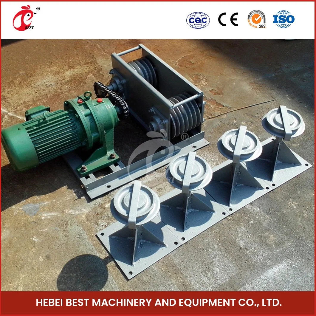 Bestchickencage China Scraper Type Chicken Manure Removal Equipment Manufacturer High-Quality PP Material Automatic Poultry Chicken Manure Removal System