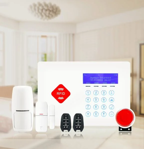 Home Security GSM Burglarproof Alarm System with LCD