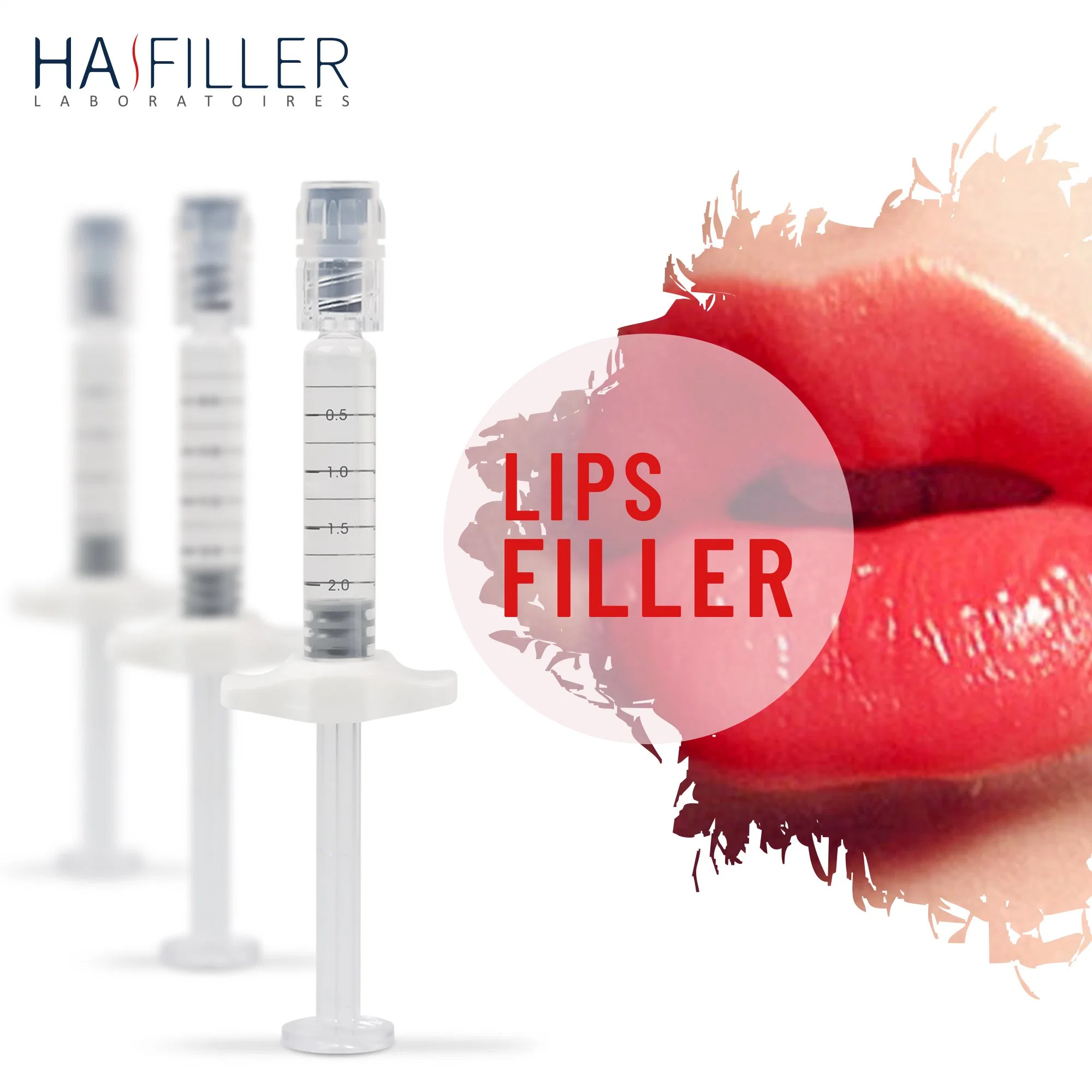 Producto médico ácido Hialurónico 2ml Dermal Filler Facial Anti-Aging Lip Inyección de relleno de aumento