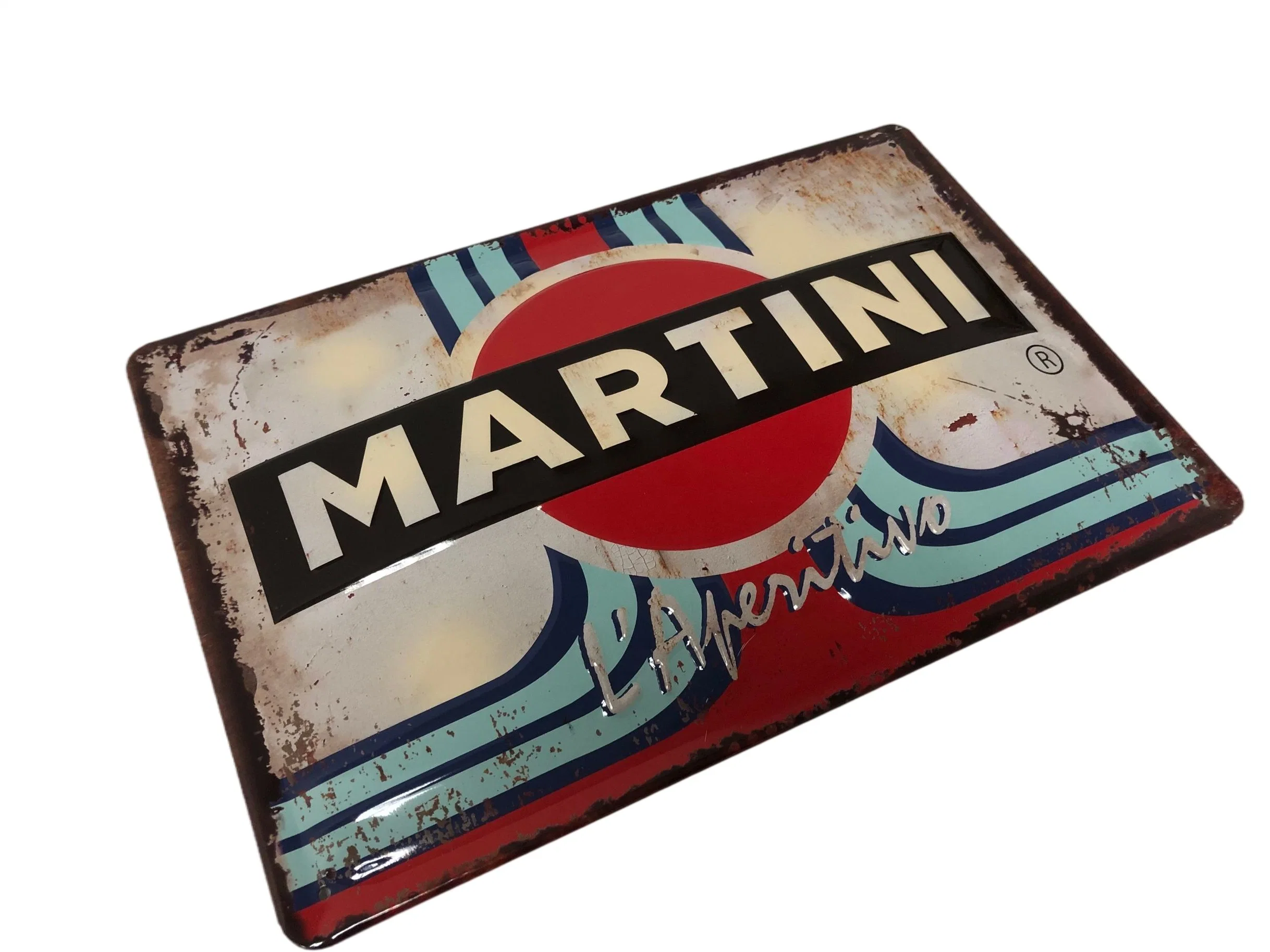 Factory Price Good Quality Tin Sign with Embossing Custom Metal Tin Plate Rectangle Shape