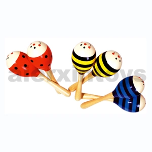 Wooden Music Toy Maracas (80936-1, 80936-2, 80936-3)
