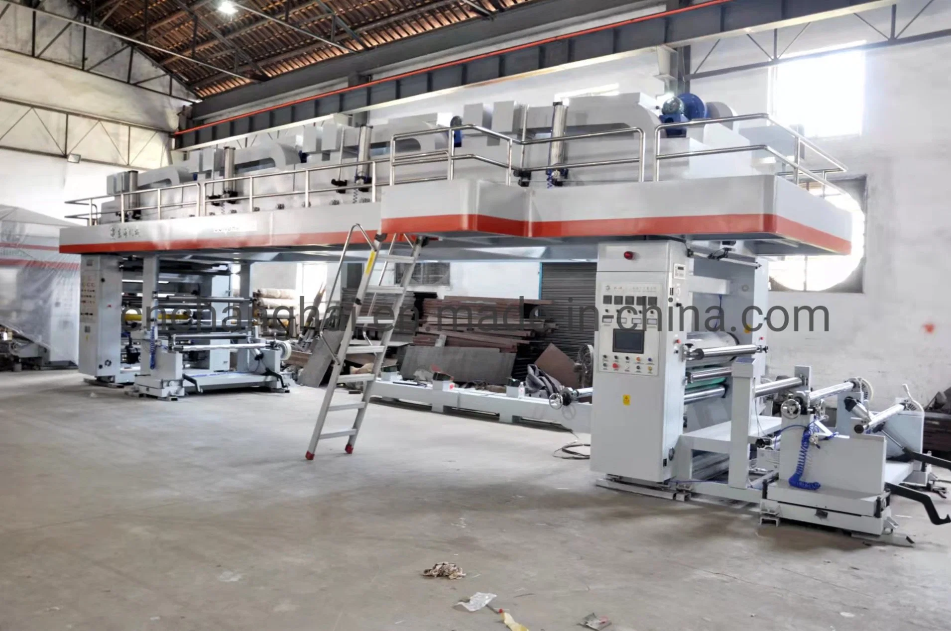 Donghai GF-a Model Full Servo Driven High Speed Solventbased Dry Laminating Machine 220m/Min High Speed Dry Laminator with Drying Tunnel Drying Oven for Pouches