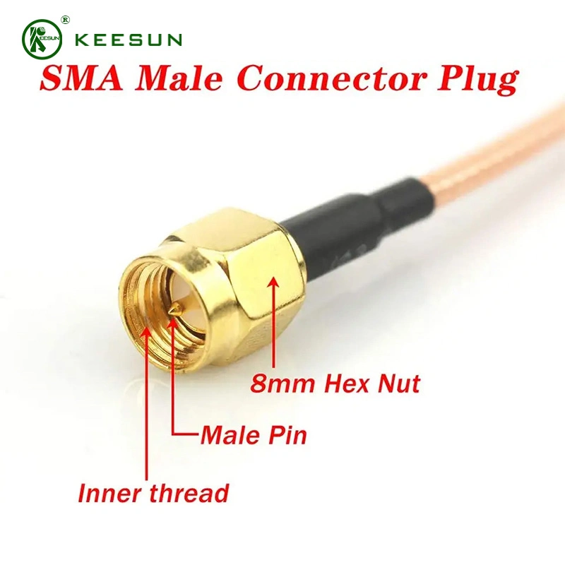 RG178 ligne à faible perte SNA mâle vers I-Pex MMCX avec câble 178 150 mm