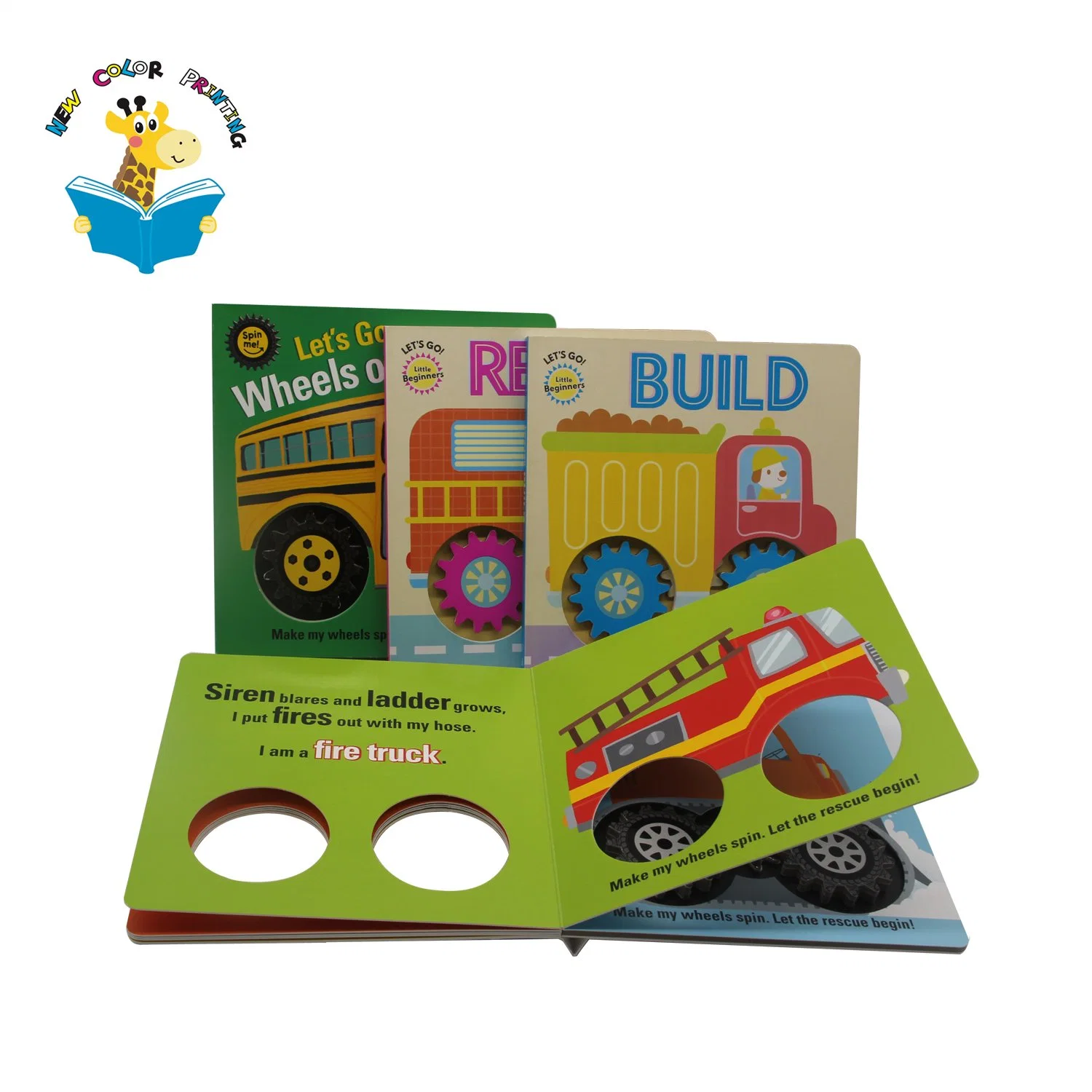 Free Sample OEM Custom Printing Children Board Book with Round Shape