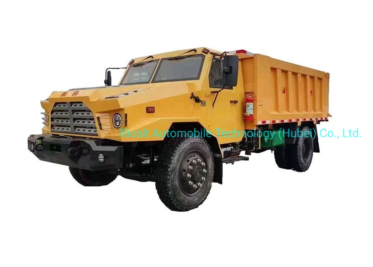 Dongfeng Small Self Loading Truck, 4X4 All Wheel Drive 210HP Mining Dump Truck