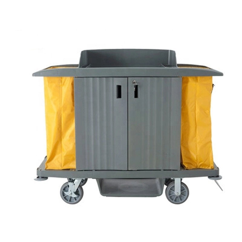 Hand Fatigue Reduce Comfort More Anti-Slipeasy to Clean Beautiful Medical Room Plastic Service Cart Property Cleaning Vehicle