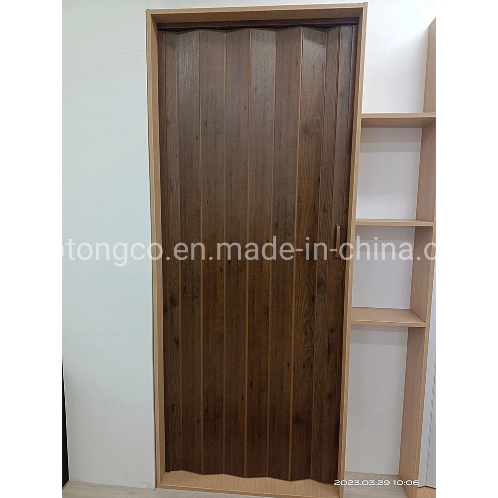 Habitación de PVC divisores horizontales de la prueba de fuego en forma de acordeón decoración interior puerta plegable con CE