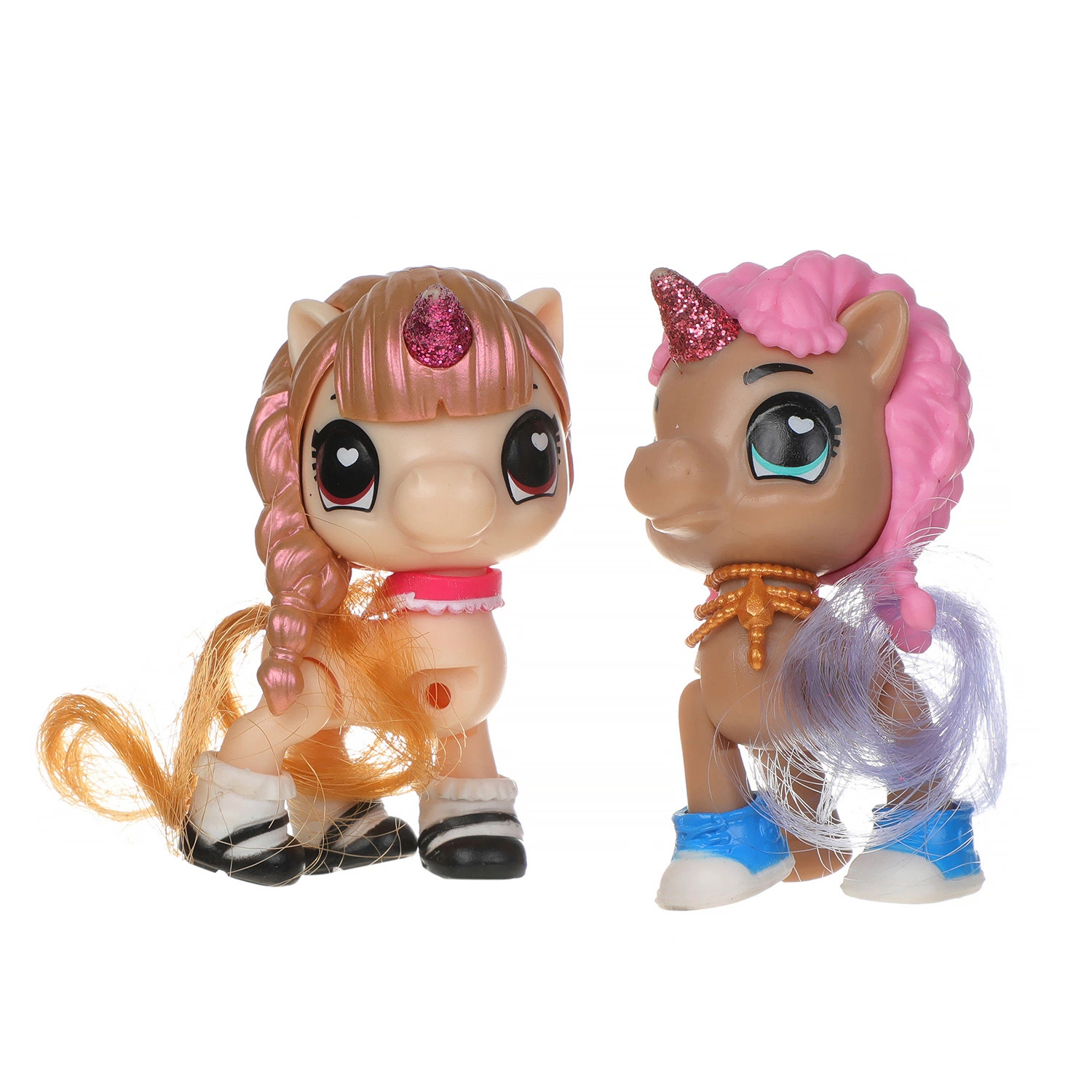 Plastic Pony Cartoon Flocking PVC Injection Moulded Figure