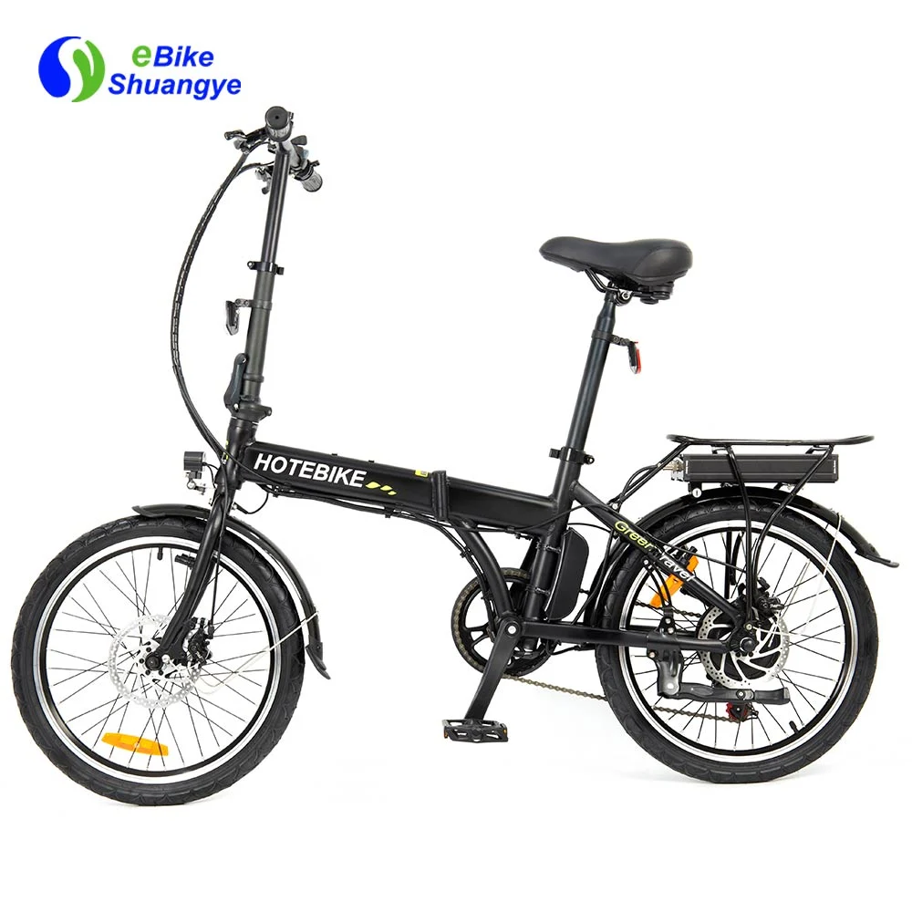 36V Folding Electric Bicycle 250W Brushless Motor LCD Display