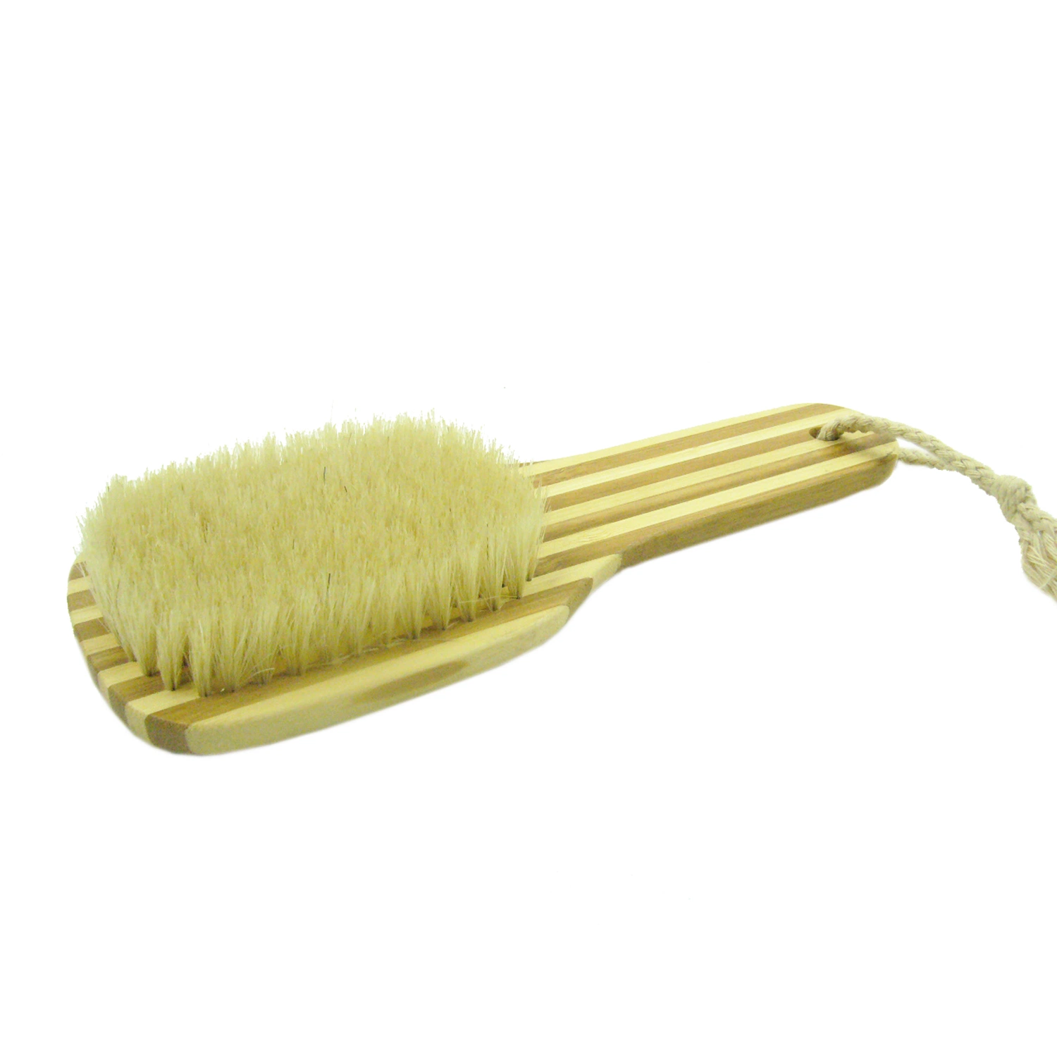 Mango de madera de bambú natural el cuerpo baño de limpieza cepillo Kin Exfoliating Scrub Scrubber