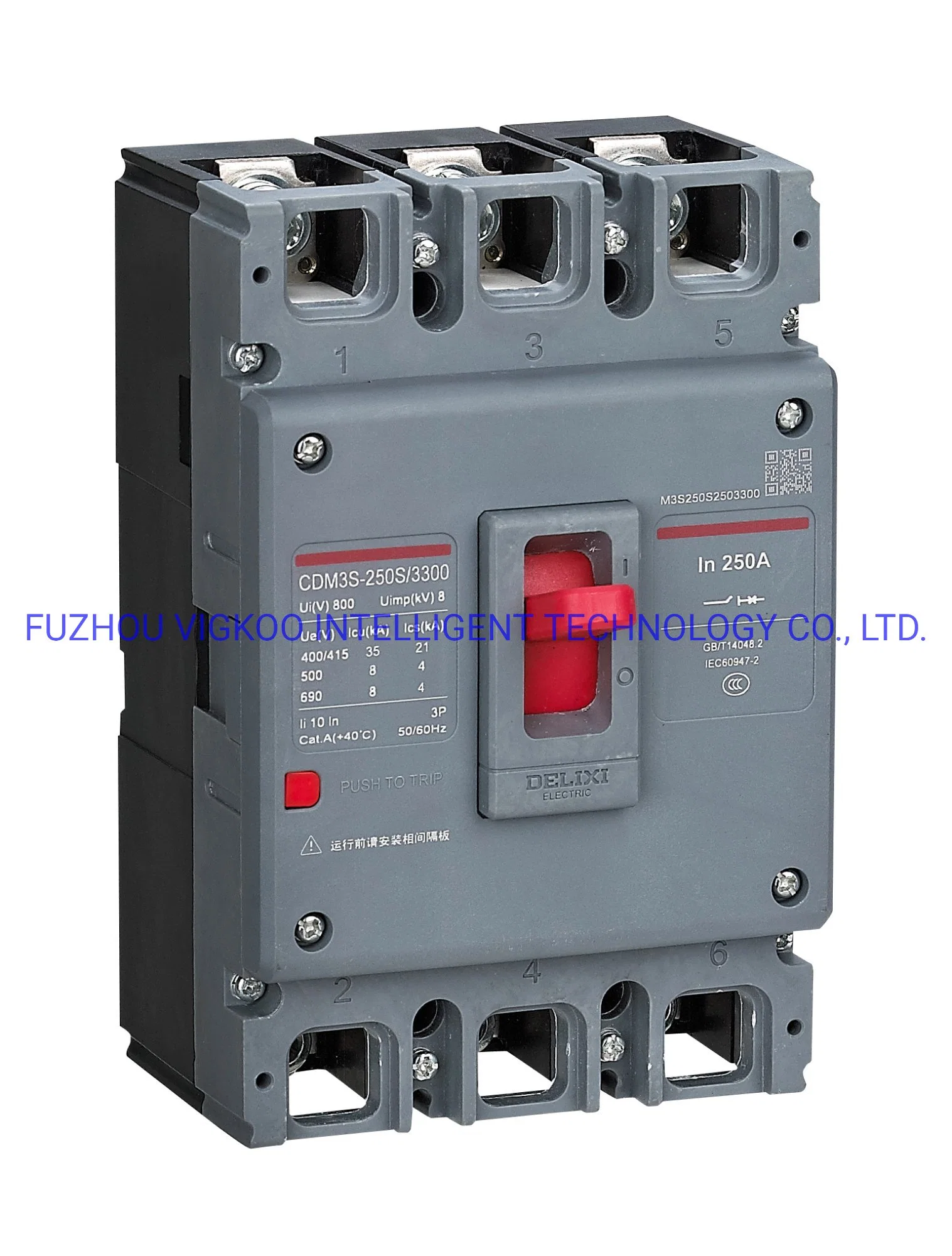 High quality/High cost performance  Delixi Circuit Breakers Delixi Industrial Electrical Circuit Breakers Cdm6I-100L/4200A 63A