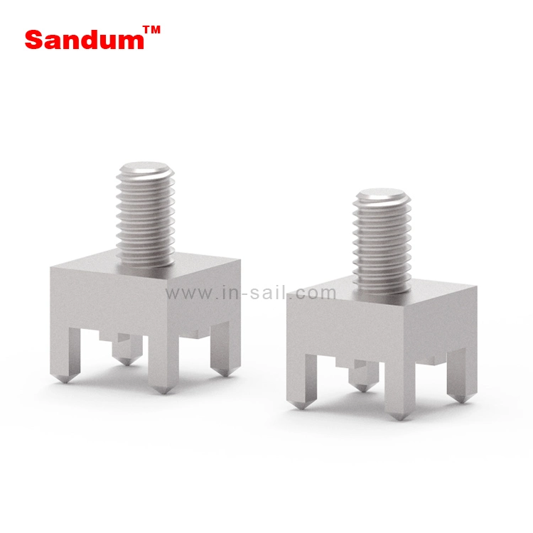 M2 M3 M4 Female PCB Terminals Block PCB Connector Press Fit Element with Internal Thread for Solar Equipment