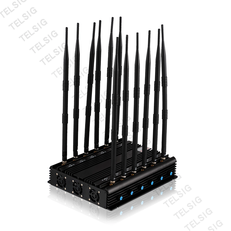 Cell Phone Signal 2g/3G/4G WiFi 2.4G 5.8g VHF UHF GPS L1GPS L2 Car Mobile Signal Jammer