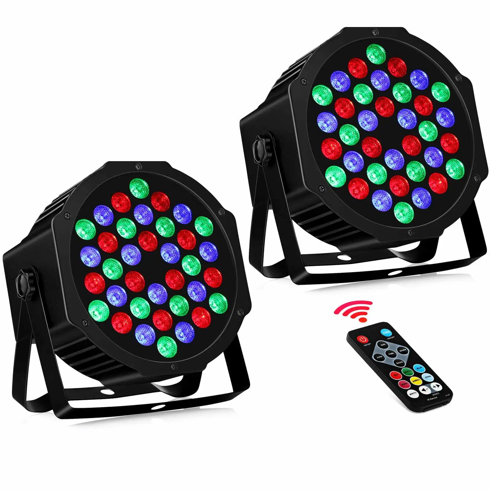 36 luces profesionales LED luces de escenario RGB DJ LED PAR Luz